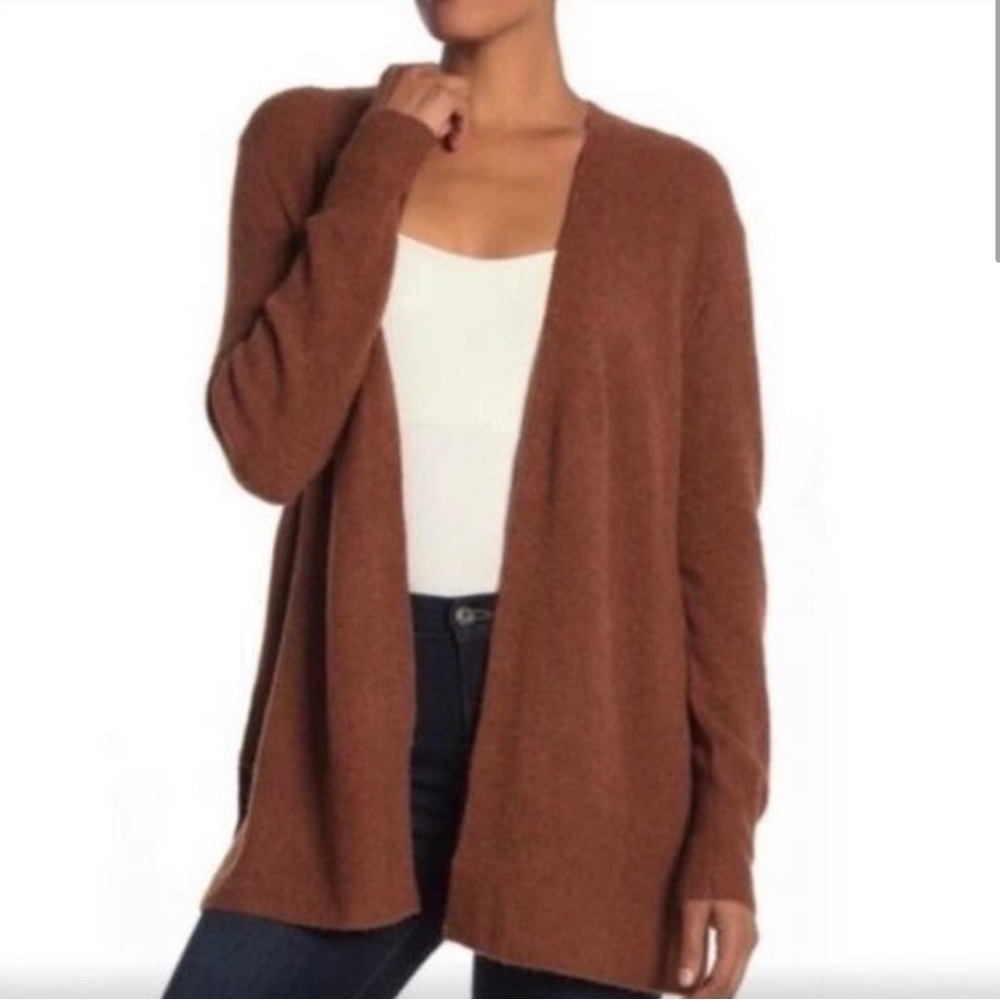 Madewell Walker Open Front Cardigan Wool Sweater